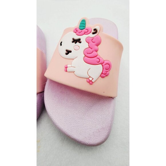 Unicorn slippers girls slide on shoes size 20/21 - Picture 6 of 7